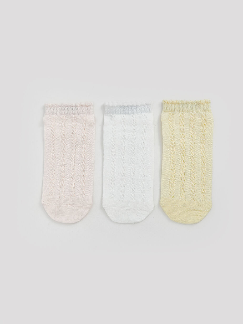 Basic Baby Girl Booties Socks 3 Pieces -S5EK35Z1-FXW
