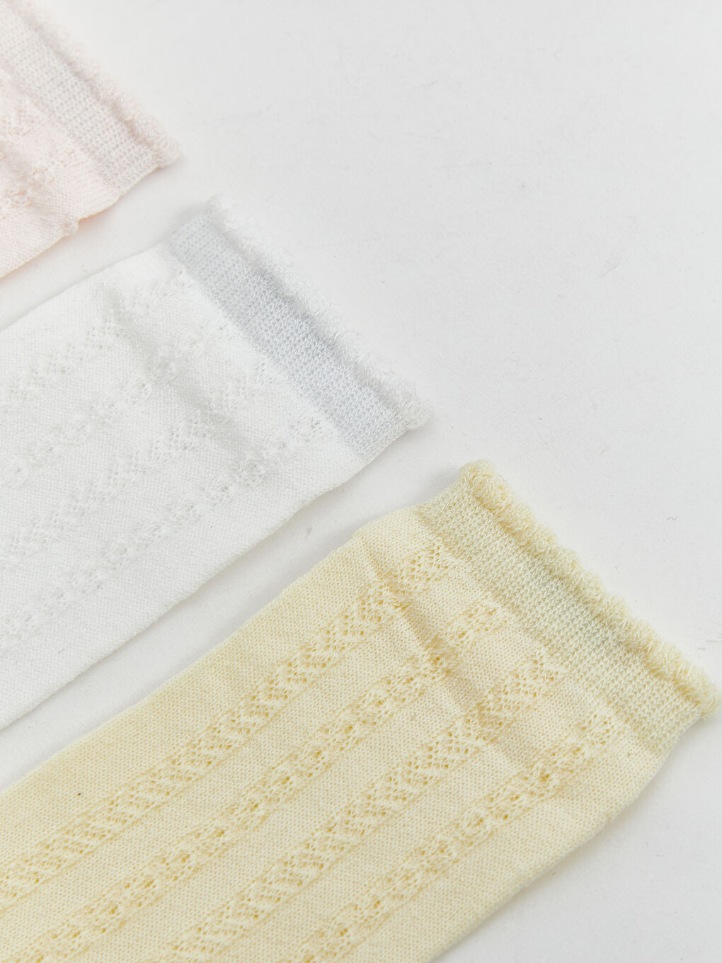 Basic Baby Girl Booties Socks 3 Pieces -S5EK35Z1-FXW