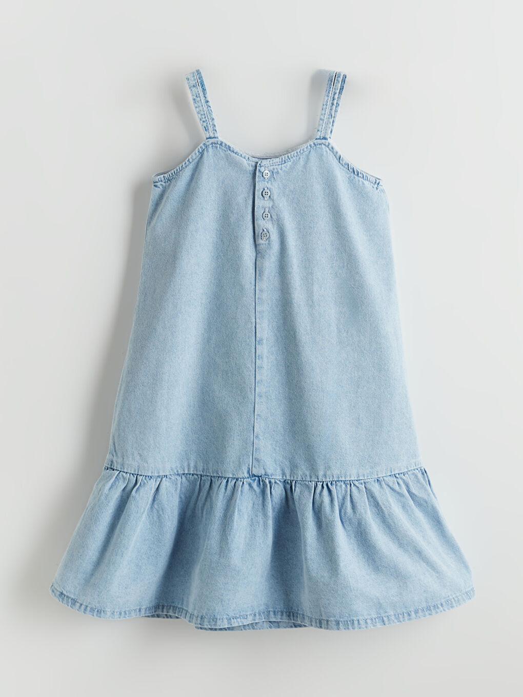 Джинсова сукня з вишитими деталями для дівчаток-1