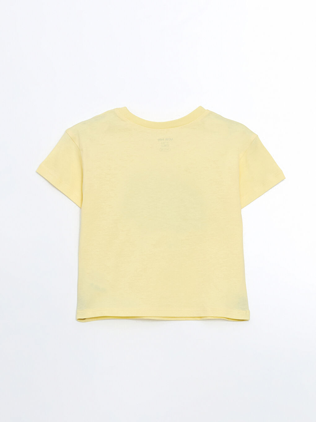 Sarı Bisiklet Yaka Baskılı Erkek Bebek Tişört-1