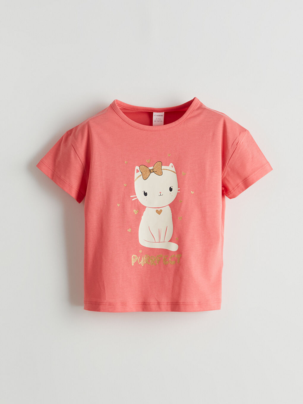 Crew Neck Printed Jersey Girls' T-Shirt -S5EK73Z1-GHJ