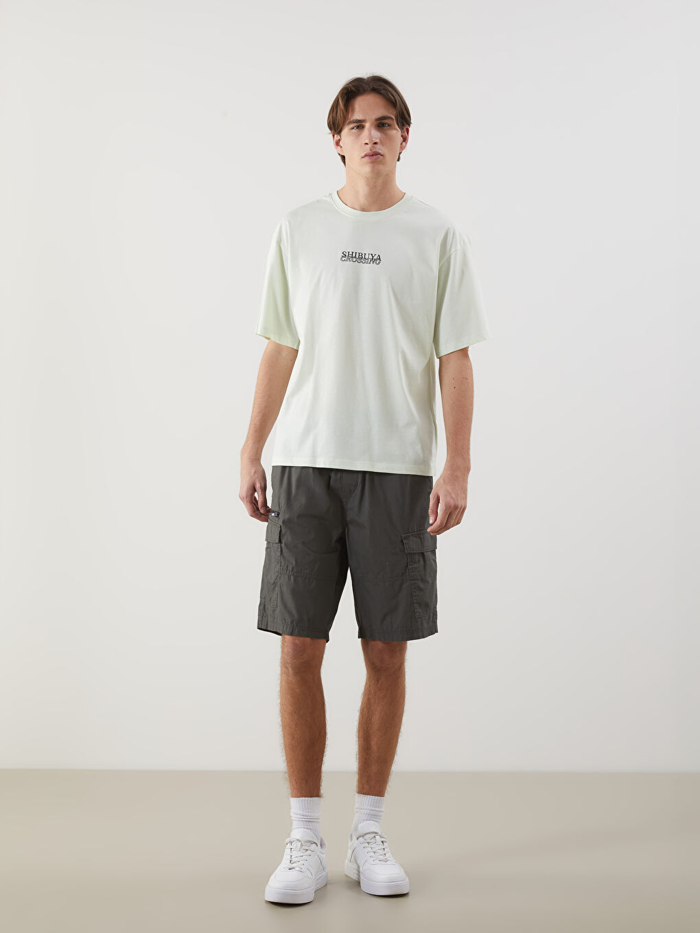 Comfortable Fit Men's Cargo Shorts -S5EK74Z8-R38