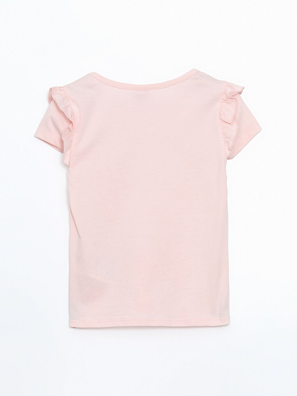 تيشيرت للبنات بياقة دائرية مطبوع-2