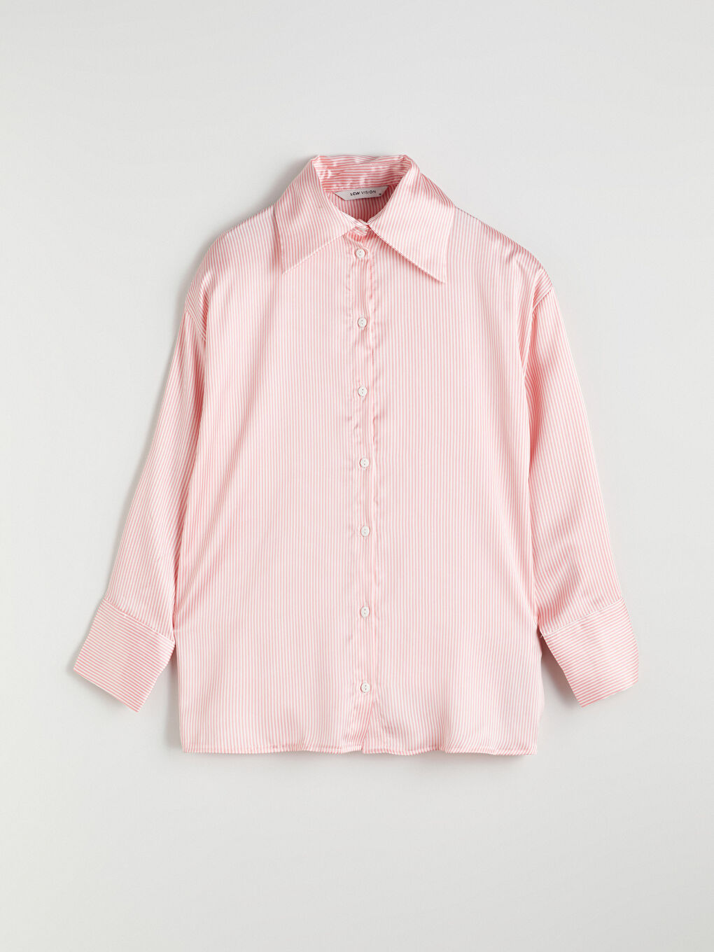 قميص ساتان مُخَطَّط للسيدات-4