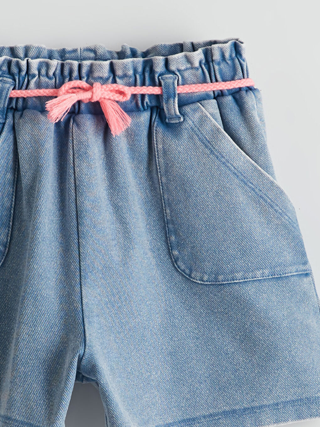 Basic Girls' Shorts with Elasticated Waist -S5EL14Z1-311