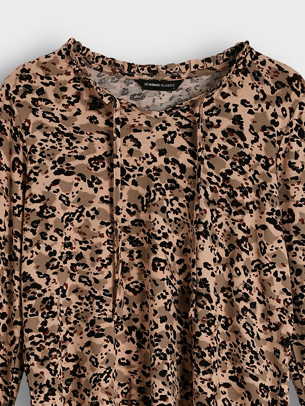 Blouse À Motifs À Col Lavallière-2