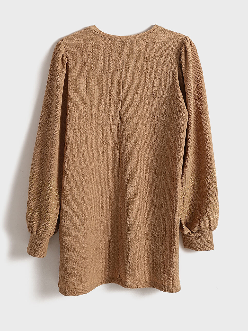 Crew Neck Embroidered Long Sleeve Women's Tunic -S5EL28Z8-LQB