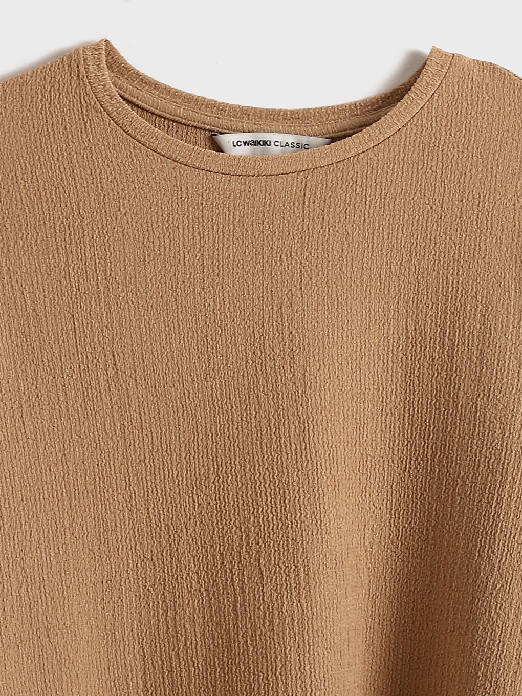 Crew Neck Embroidered Long Sleeve Women's Tunic -S5EL28Z8-LQB