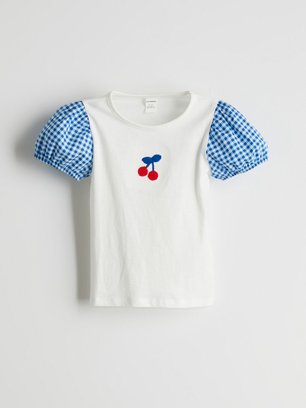 LCW Kids Тениска с кръгло деколте, бродирана, за момичета -S5EL32Z1-R9J