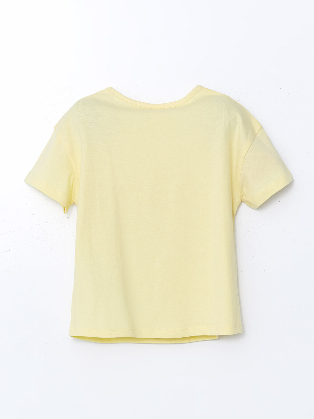 Crew Neck Floral Jersey Girls' T-Shirt -S5EL33Z1-FQJ