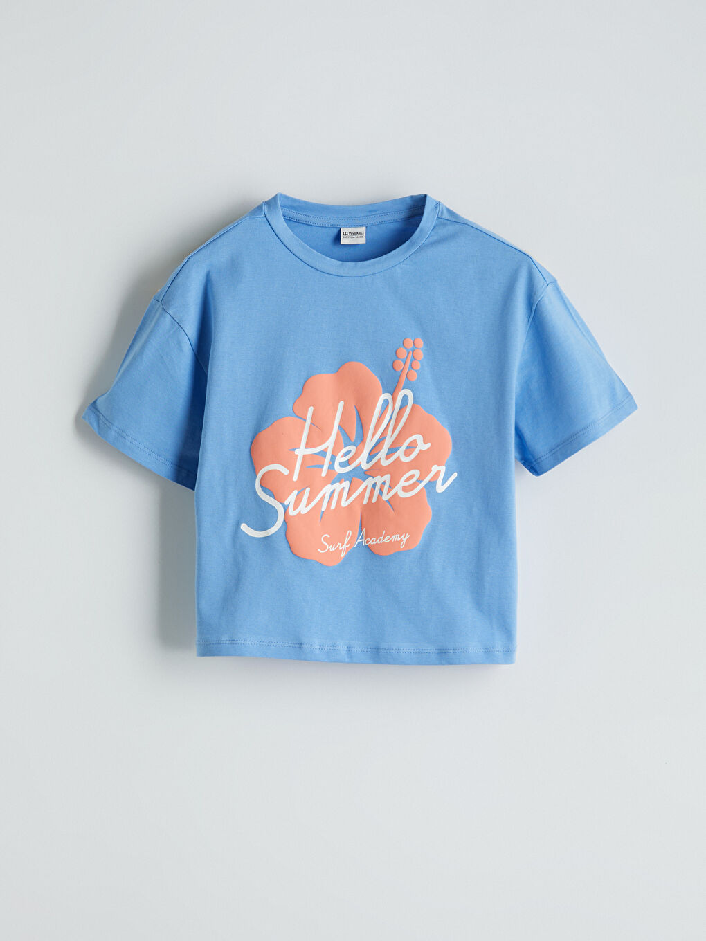 Crew Neck Girls' Crop T-Shirt -S5EL55Z4-QE2