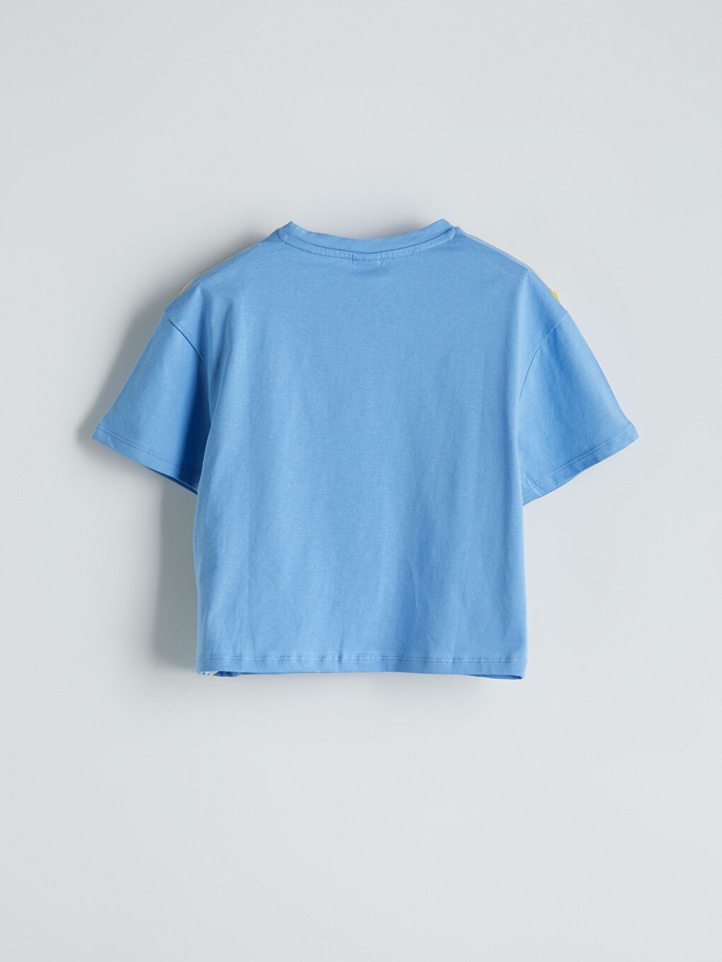 Crew Neck Girls' Crop T-Shirt -S5EL55Z4-QE2