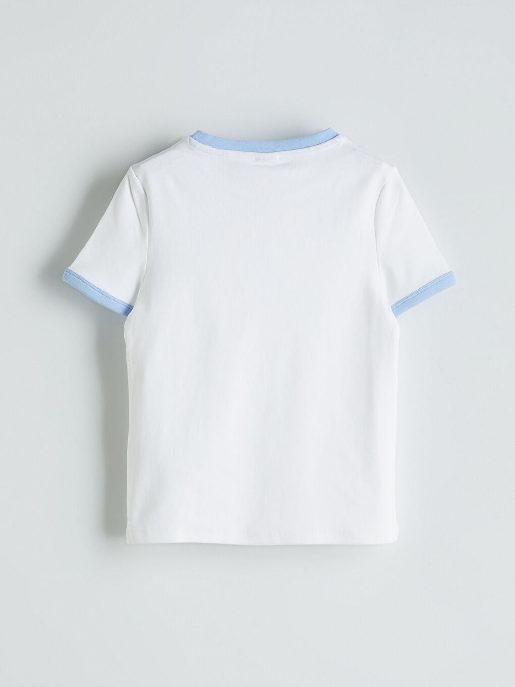 Crew Neck Floral Girls' Crop T-Shirt -S5EL57Z4-FFB
