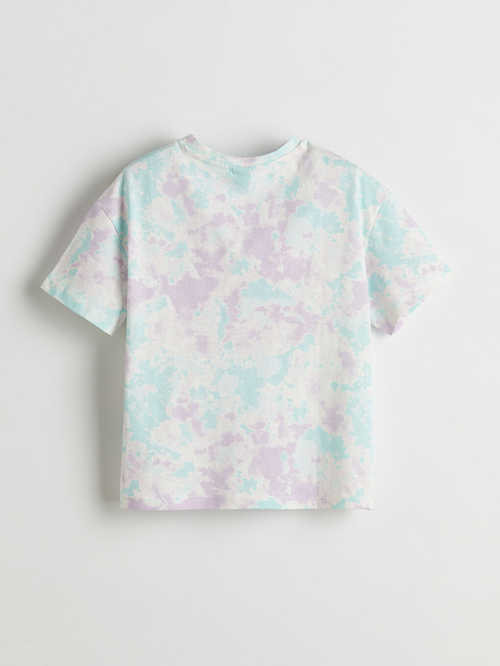 Crew Neck Printed Girls' T-Shirt -S5EL60Z4-M0T