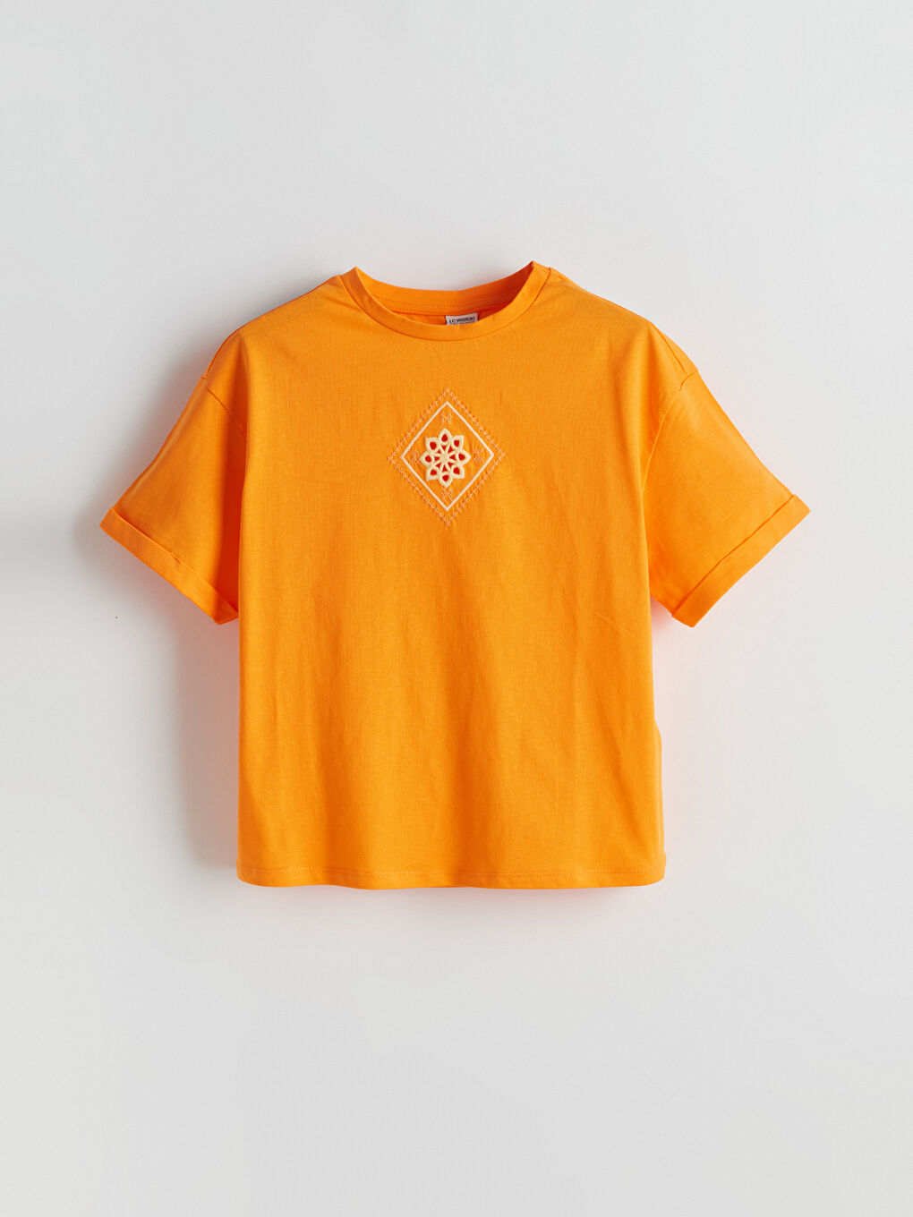Crew Neck Girl's T-Shirt -S5EL67Z4-KY0