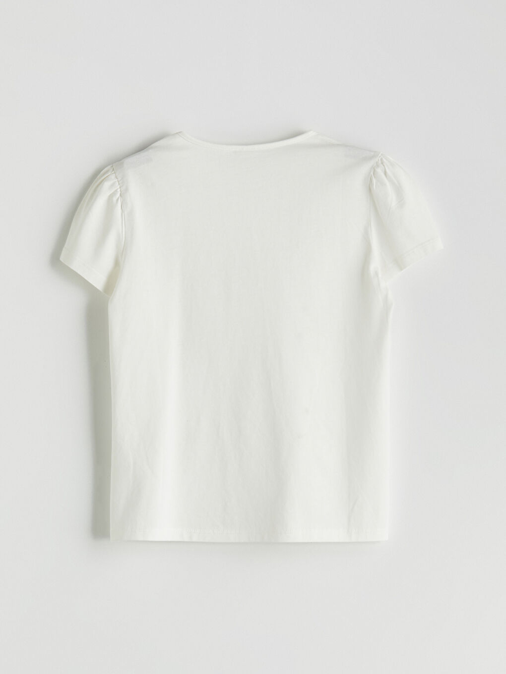 Crew Neck Embroidered Girls' T-Shirt -S5EL70Z4-FDU