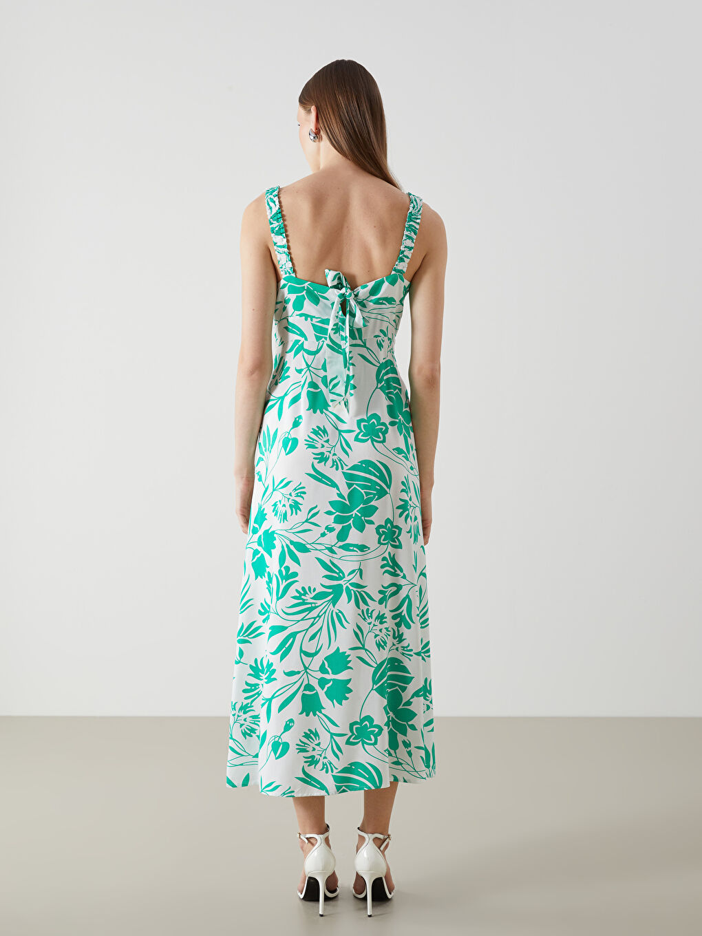 Sweetheart Neck Floral Women's Dress -S5EL83Z8-LRR