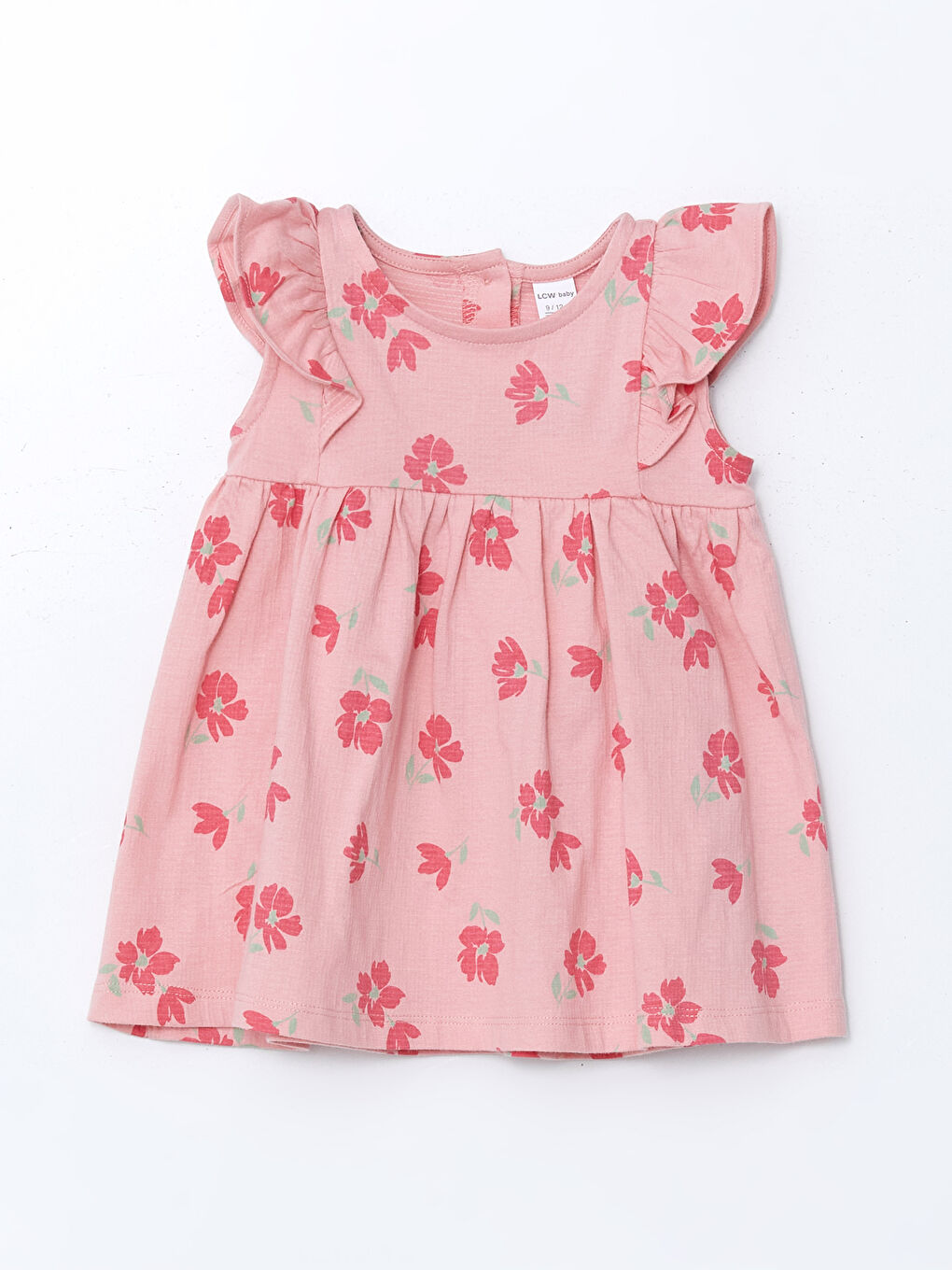 Crew Neck Floral Baby Girl Dress -S5EL93Z1-LT4