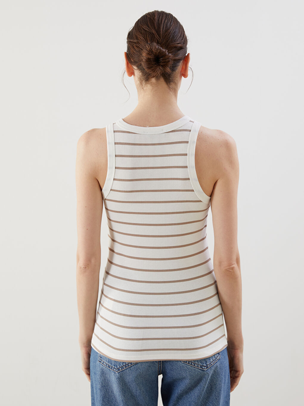 Crew Neck Striped Women's Athlete -S5EM12Z8-LE8