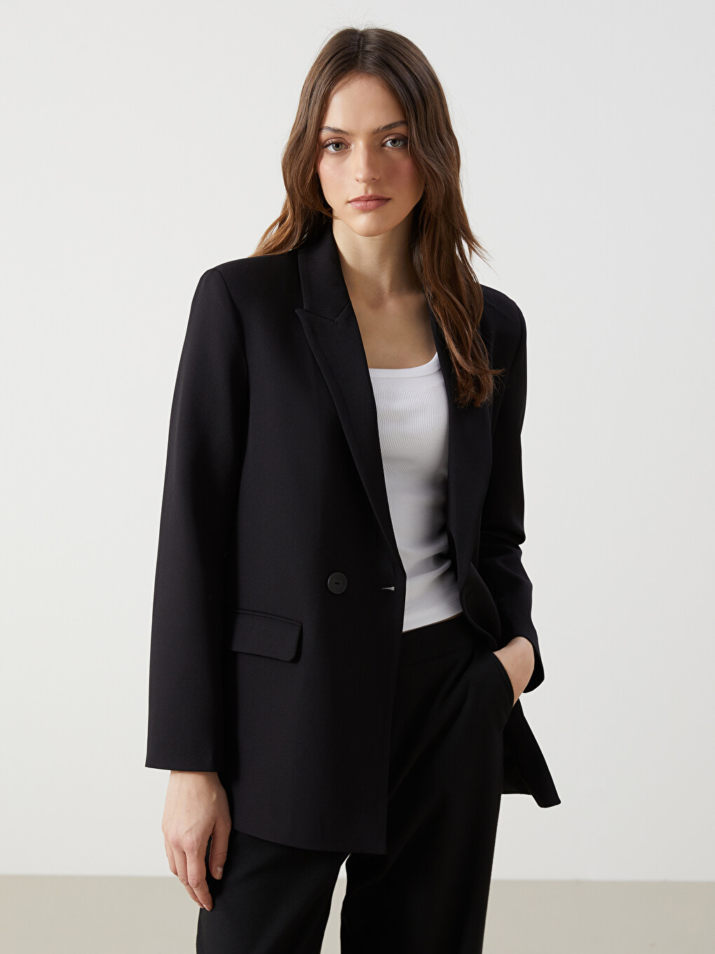 Siyah Kadın Blazer Ceket