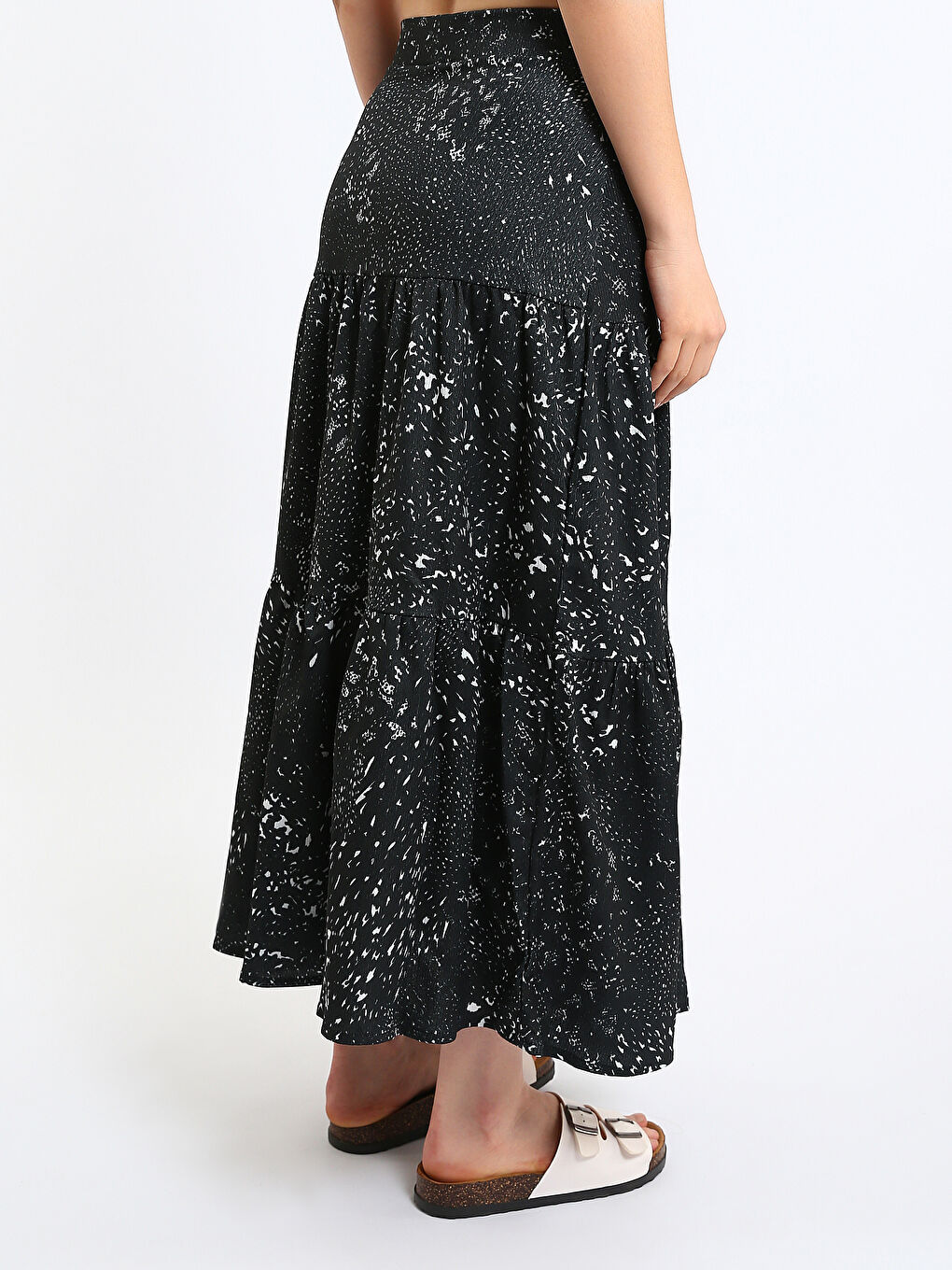 Elastic Waist A-Line Women's Skirt-4