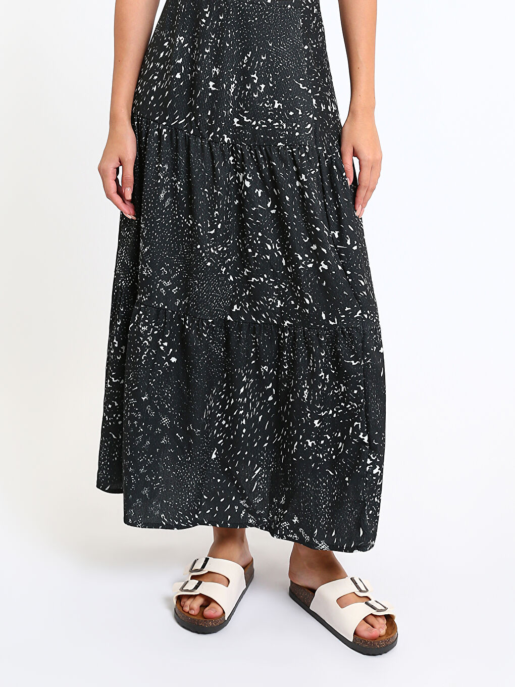 Elastic Waist A-Line Women's Skirt-1