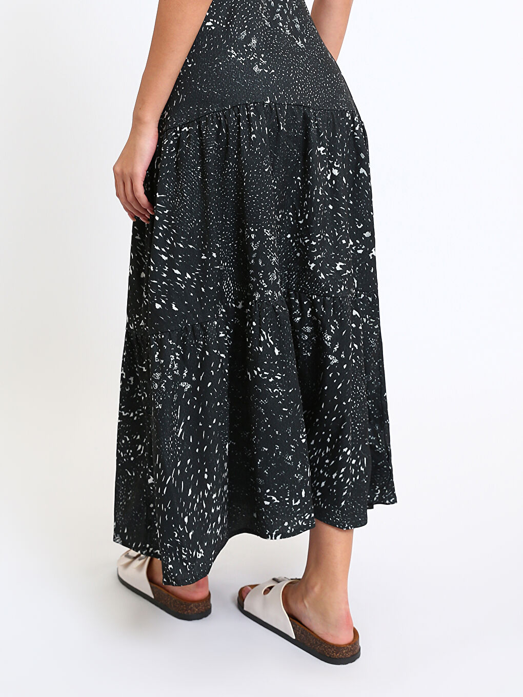 Elastic Waist A-Line Women's Skirt-4