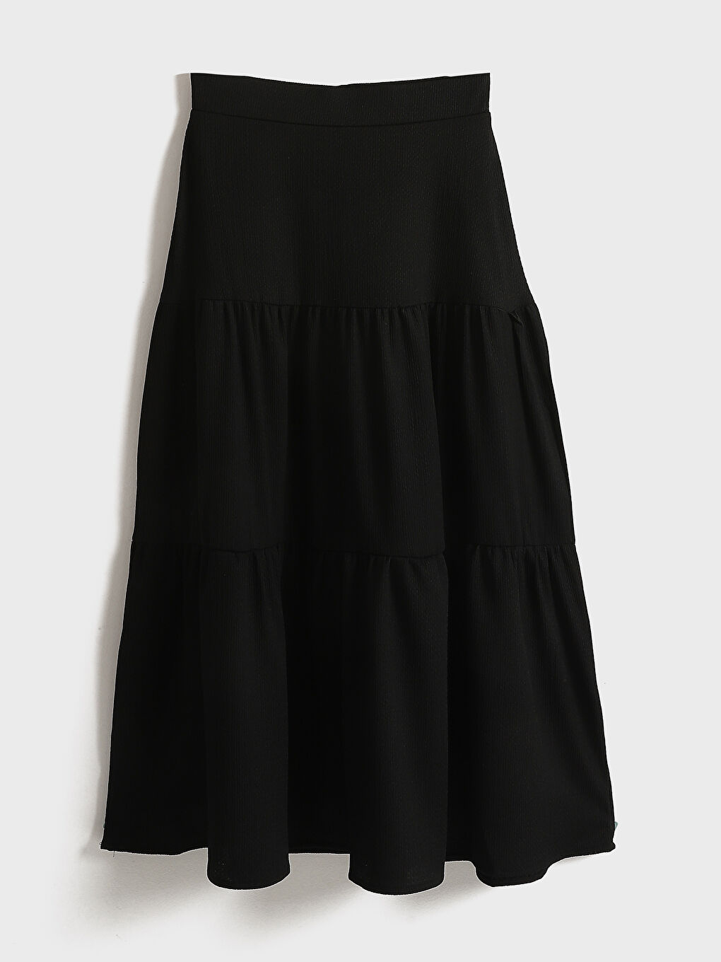 Women's Elasticated Waist Plain Skirt -S5EM20Z8-CVL