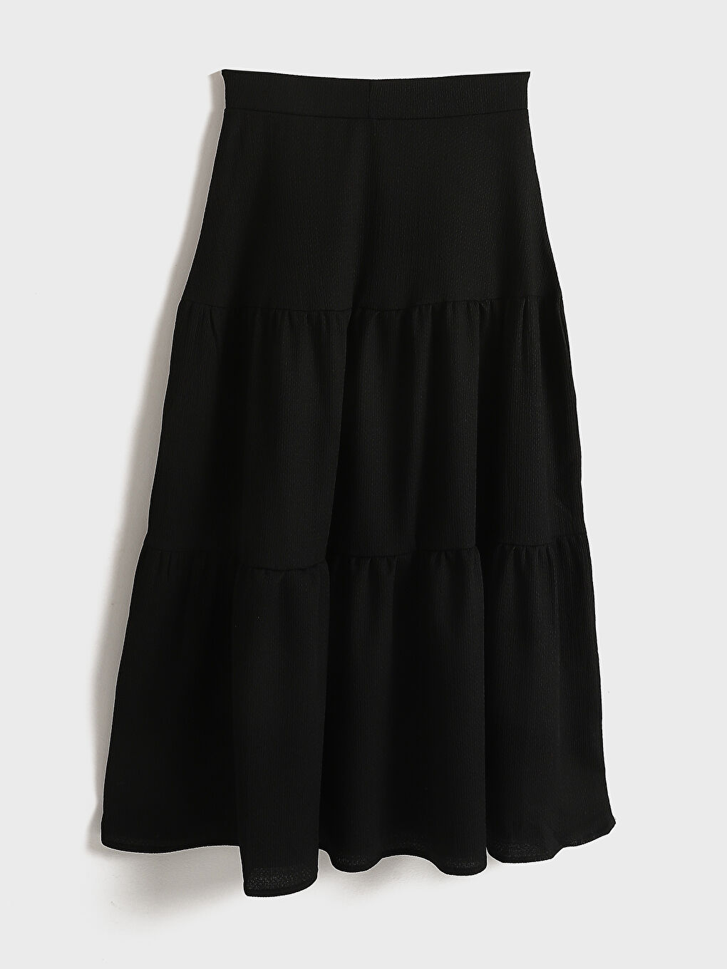 Women's Elasticated Waist Plain Skirt -S5EM20Z8-CVL