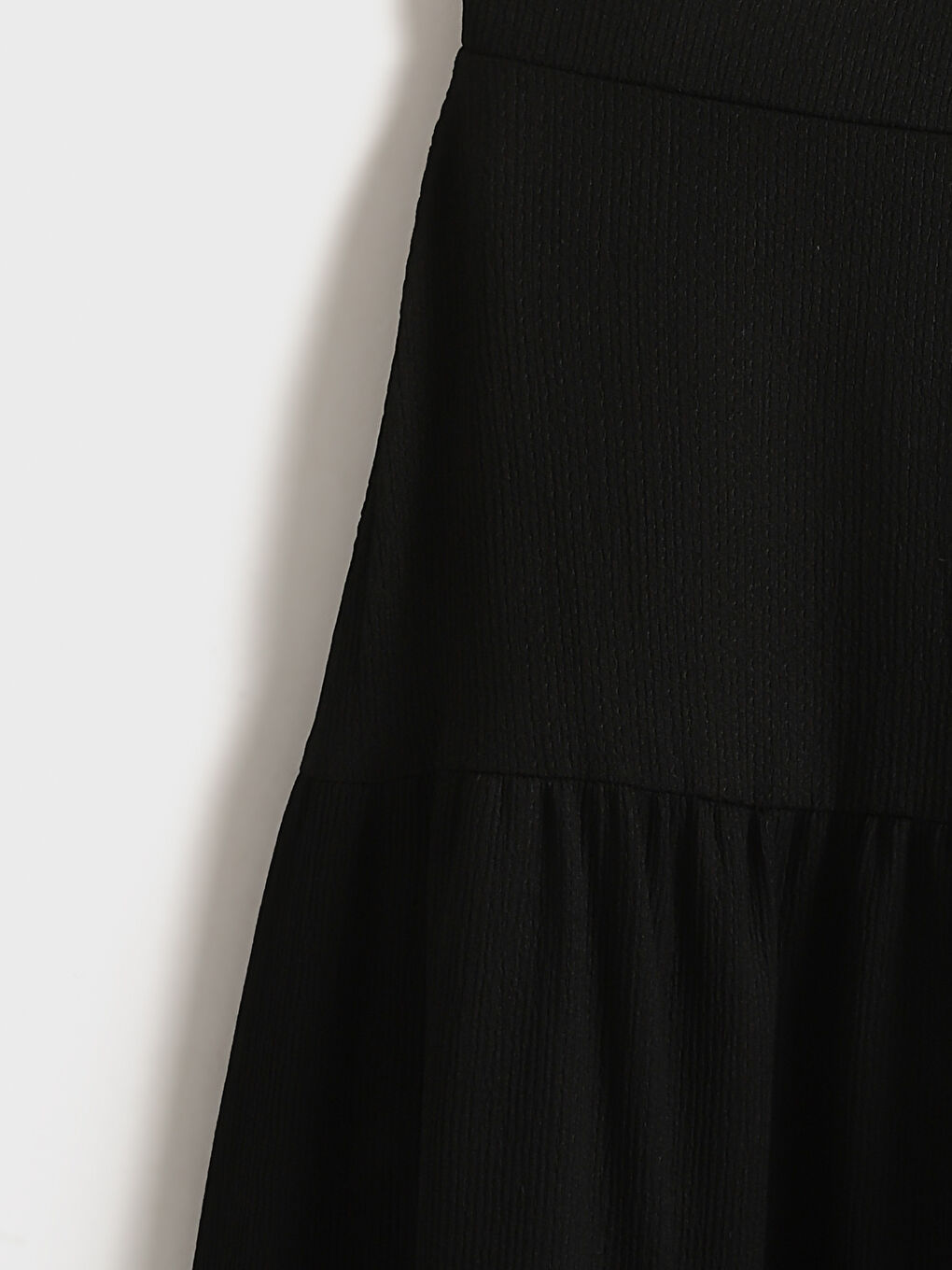 Women's Elasticated Waist Plain Skirt -S5EM20Z8-CVL
