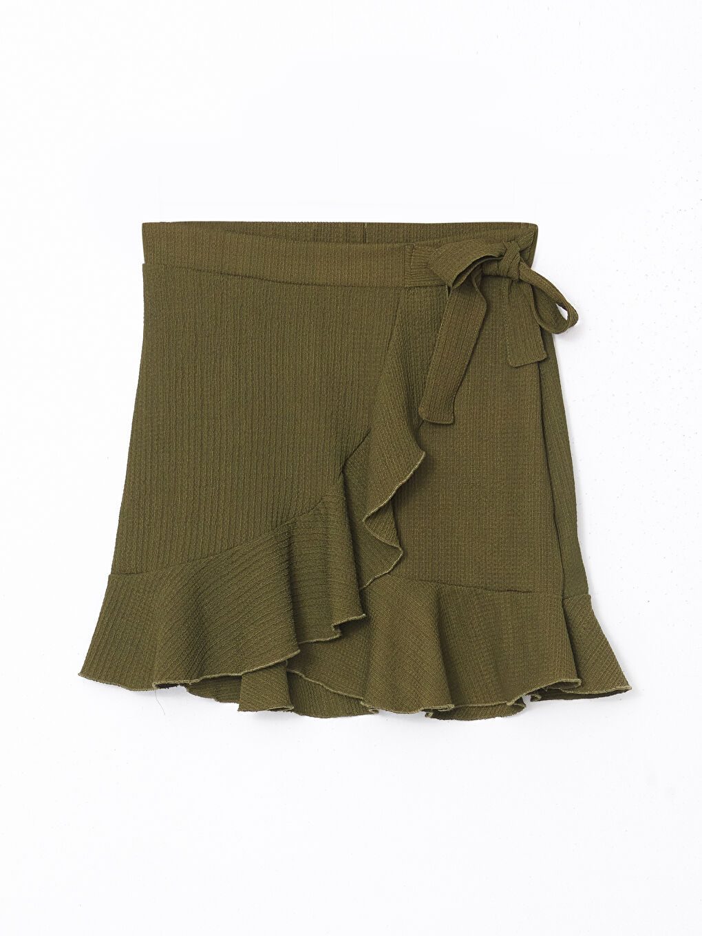 Elasticated Waist Textured Women's Skirt -S5EM21Z8-H1Z