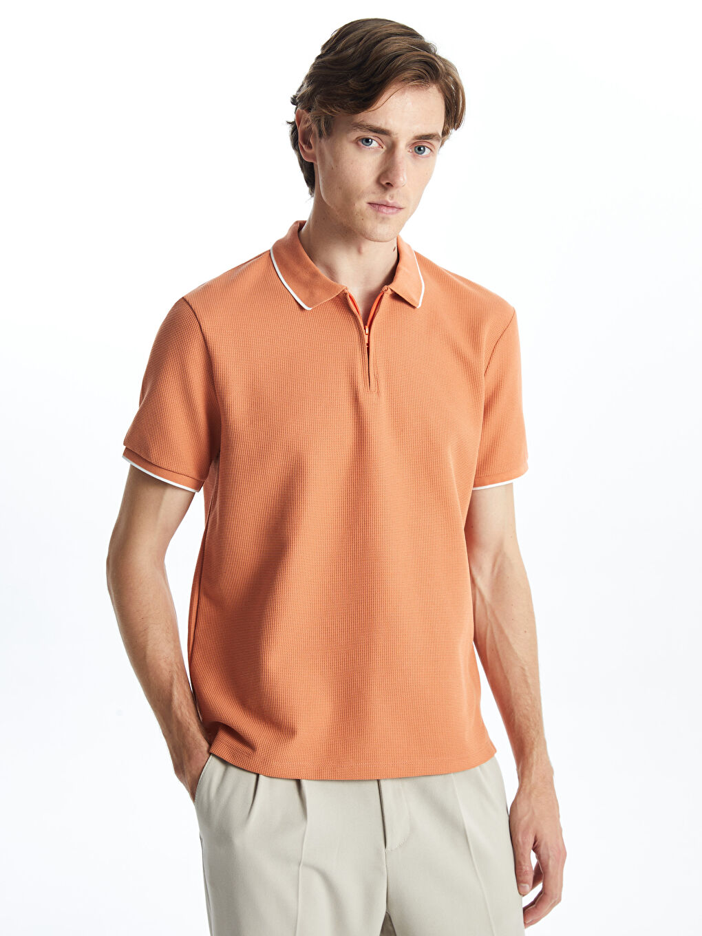 T-shirt homme col polo manches courtes