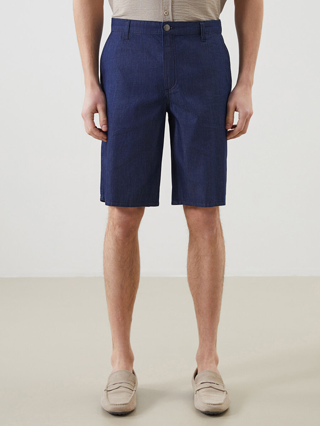 LC Waikiki Standard Fit Men's Denim Shorts -S5EM59Z8-309