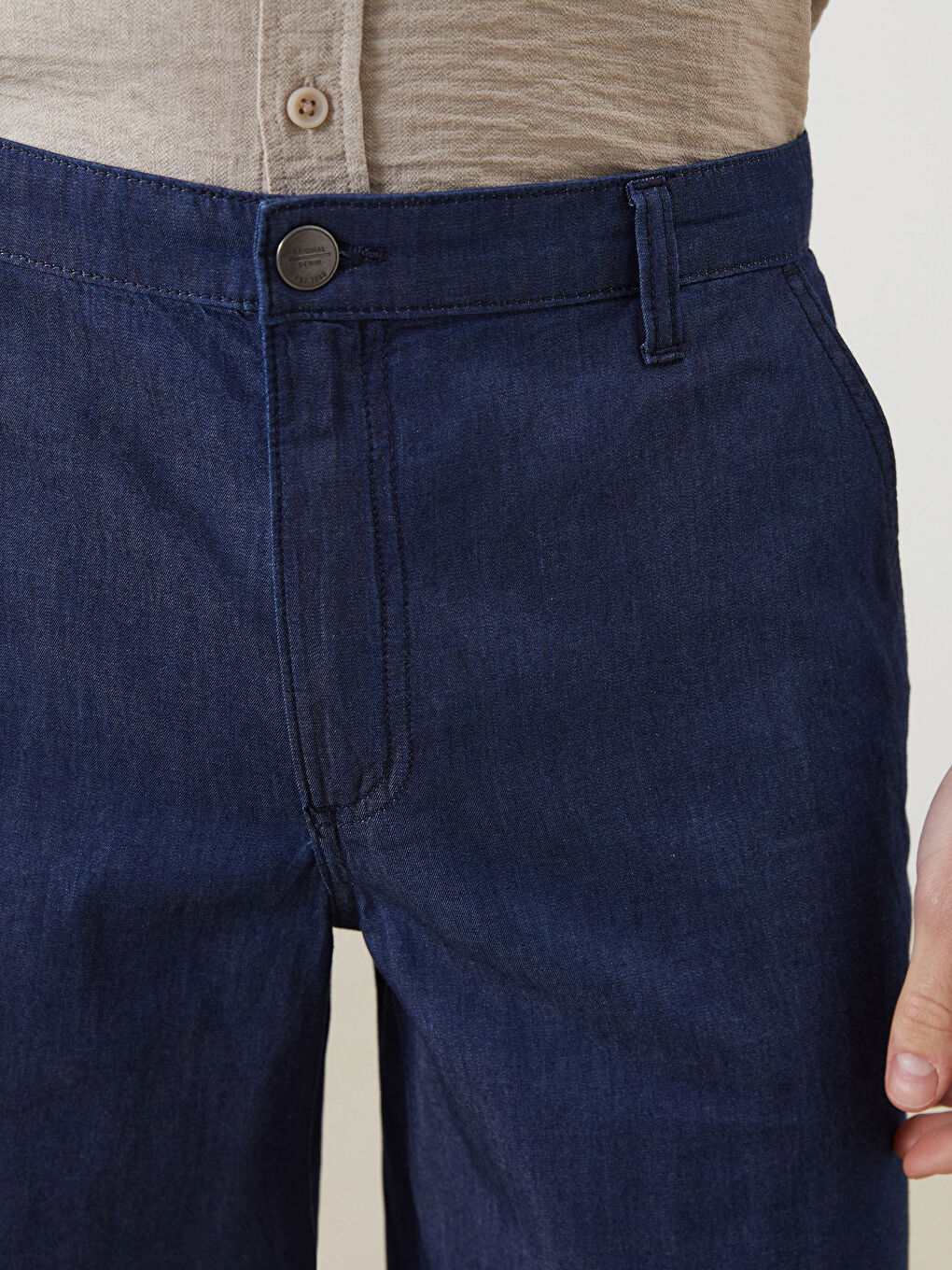 LC Waikiki Standard Fit Men's Denim Shorts -S5EM59Z8-309