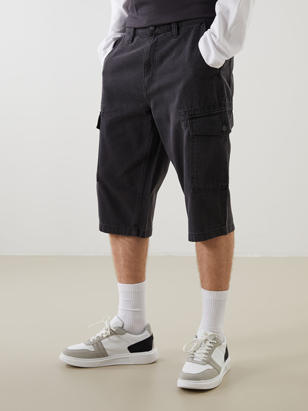 Standard Fit Men's Denim Shorts -S5EM60Z8-GRD