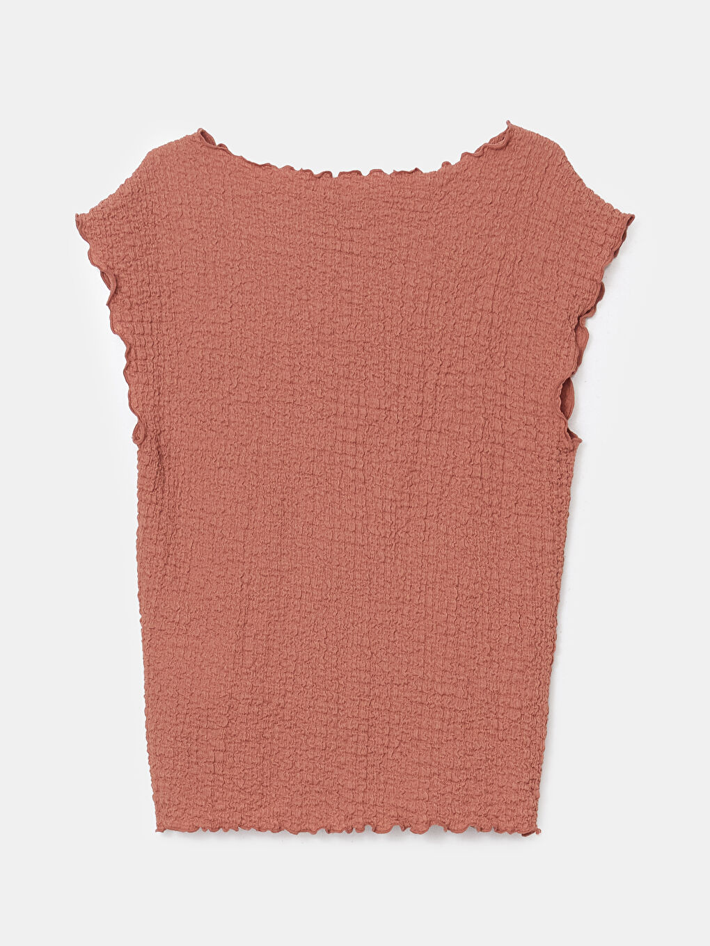 LCW Vision Crew Neck Textured Blouse -W4K743Z8-GRV