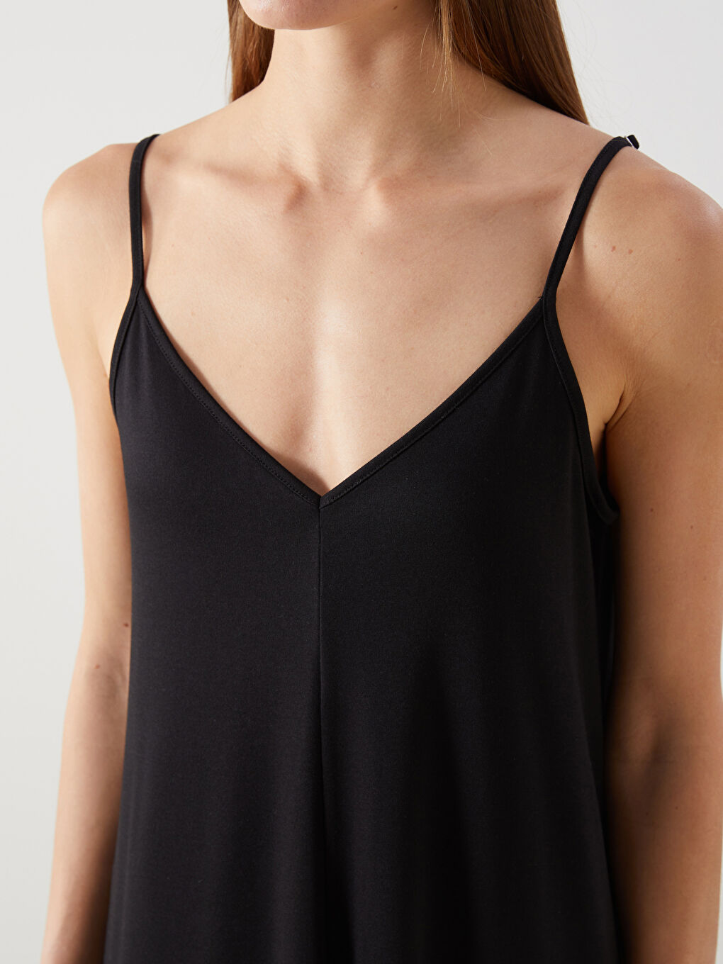 Plain Strappy Women's Midi Dress -S5EN83Z8-CVL
