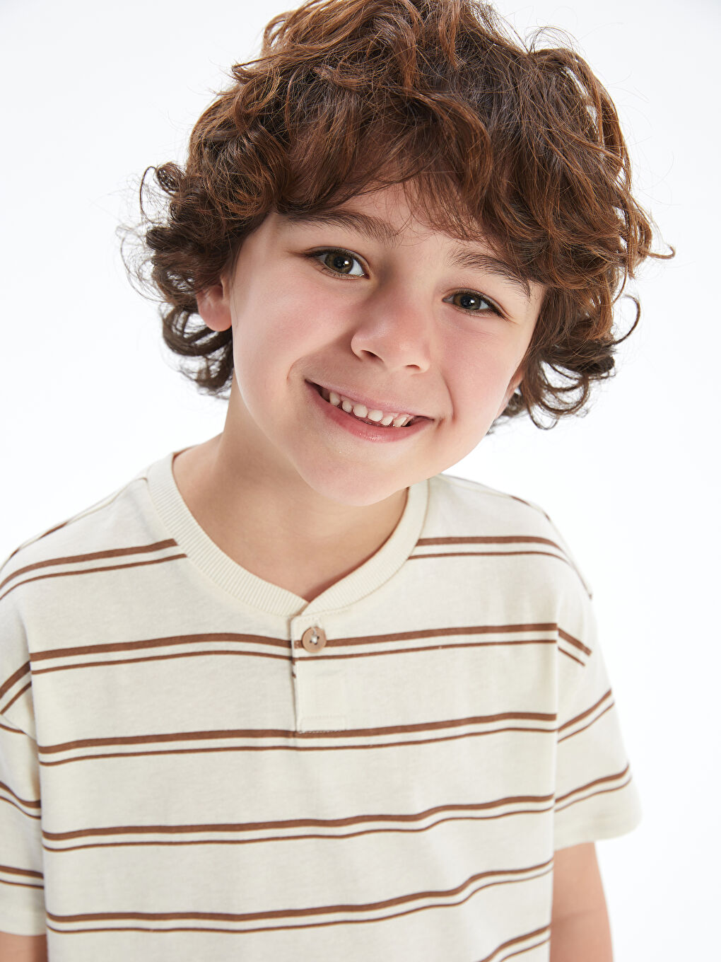 Striped Jersey Baby Boys' T-Shirt -S5EO11Z1-LE4