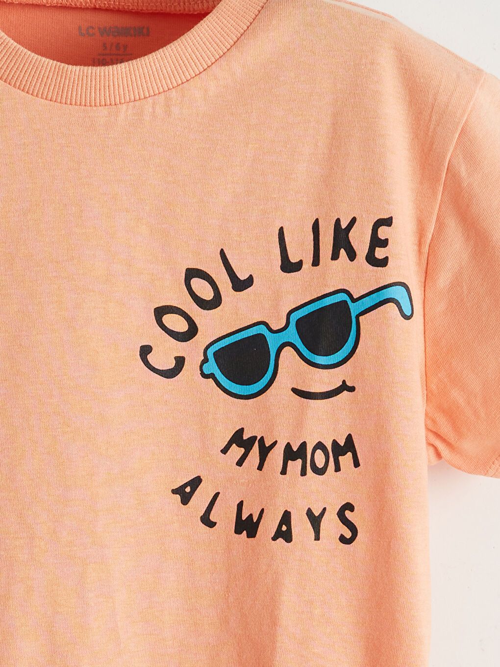 Crew Neck Printed Boys' T-Shirt -S5EO22Z1-G6Y