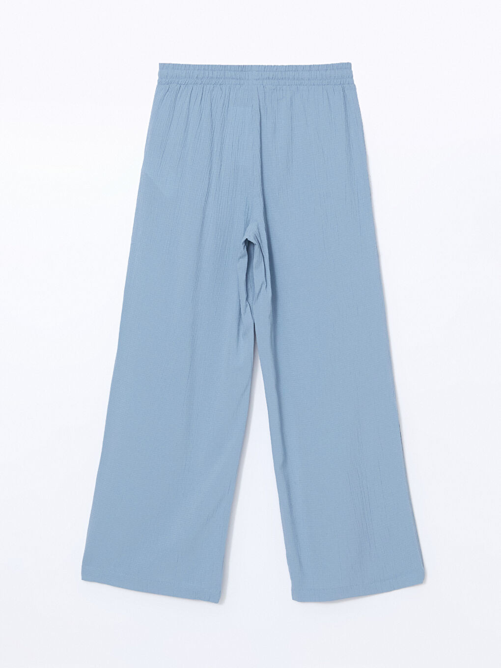Elasticated Waist Textured Women's Trousers -S5EO23Z8-GMH