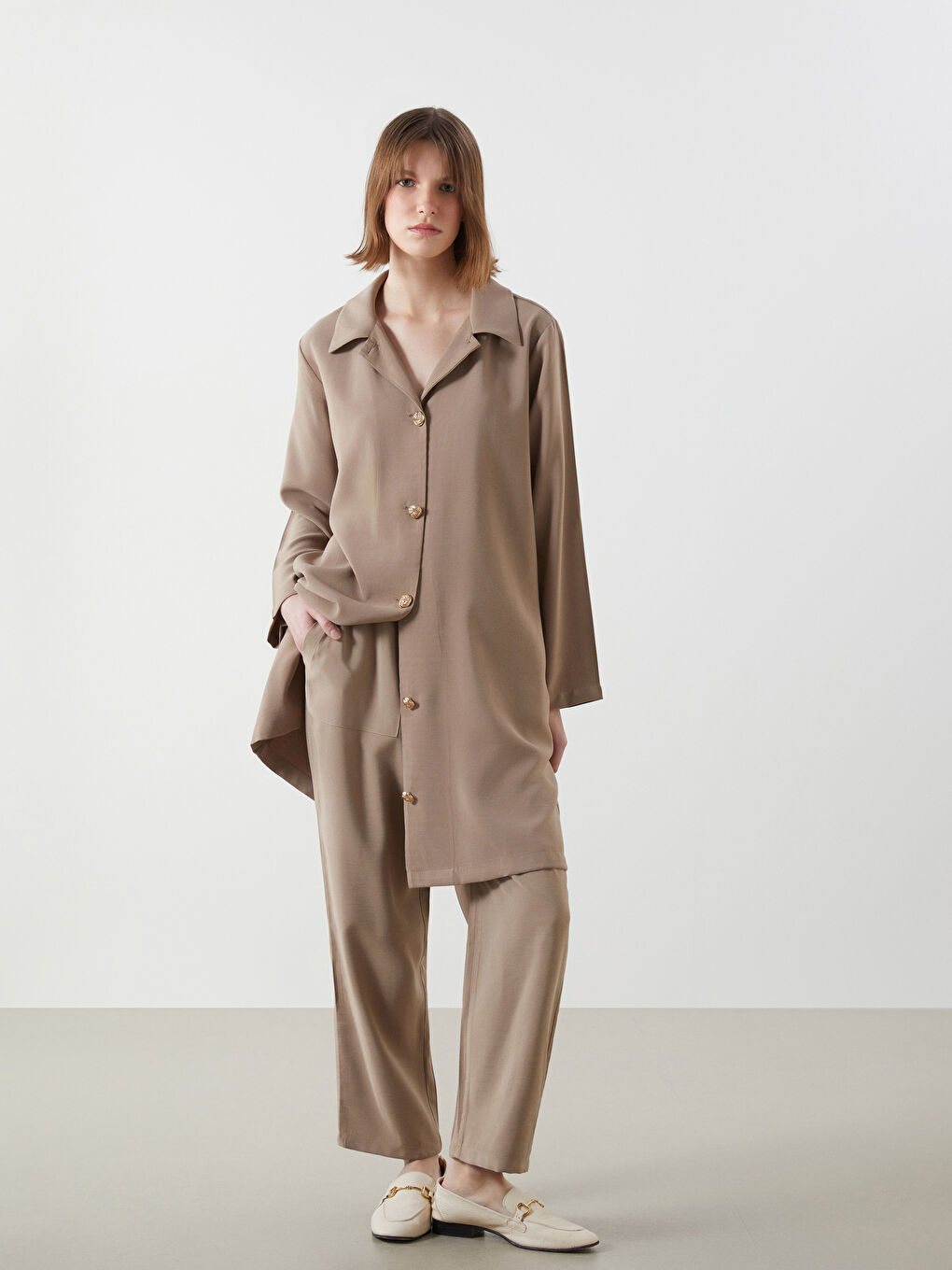 Carrot Cut Women Pants With Elastic Waist -S5EO41Z8-EHW