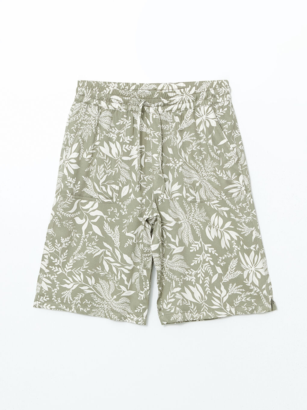 LC Waikiki Elasticated Waist Floral Women's Shorts -S5EO47Z8-LRR