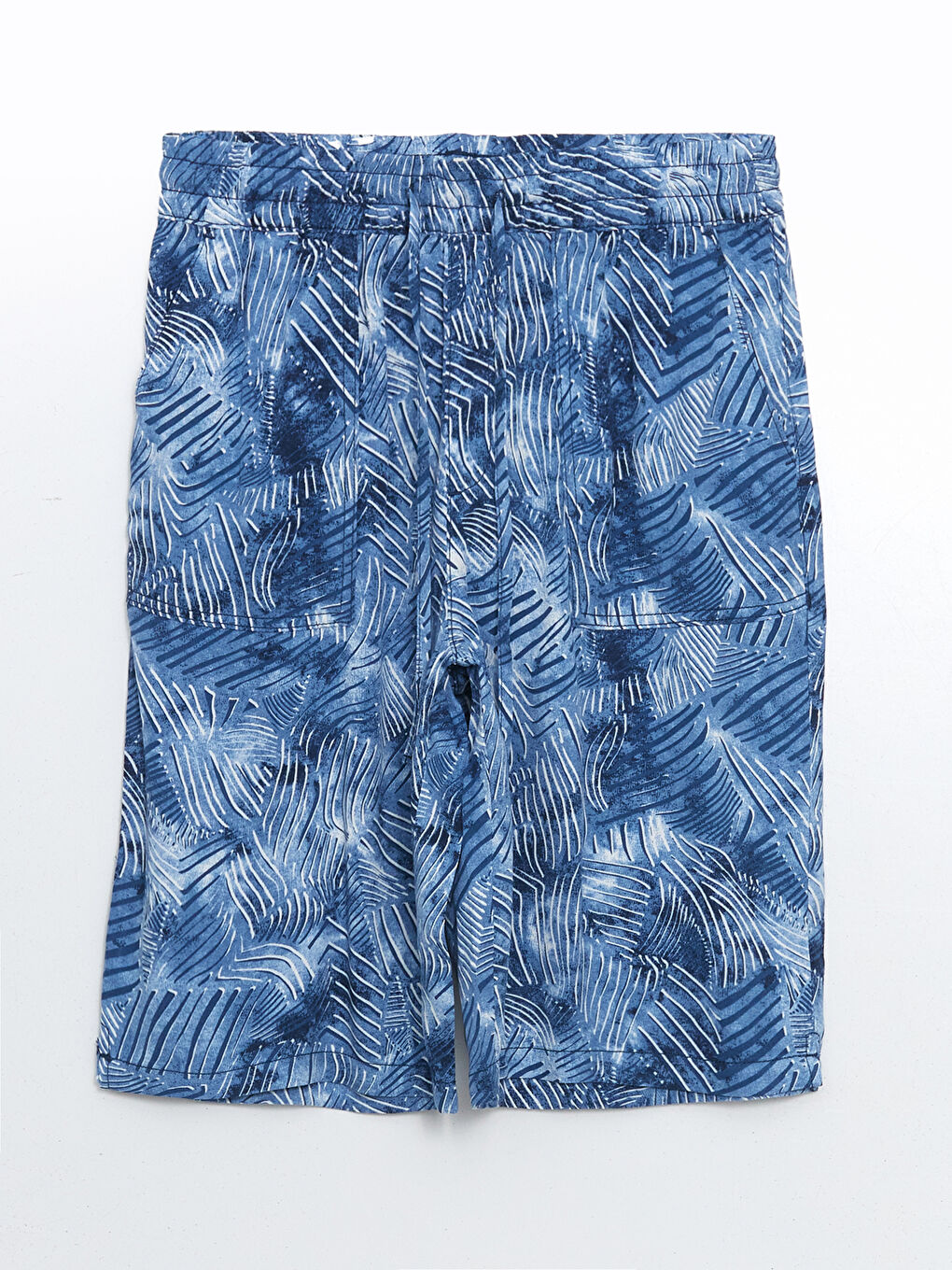 LCW Grace Elasticated Waist Patterned Women's Shorts -S5EO47Z8-LSJ