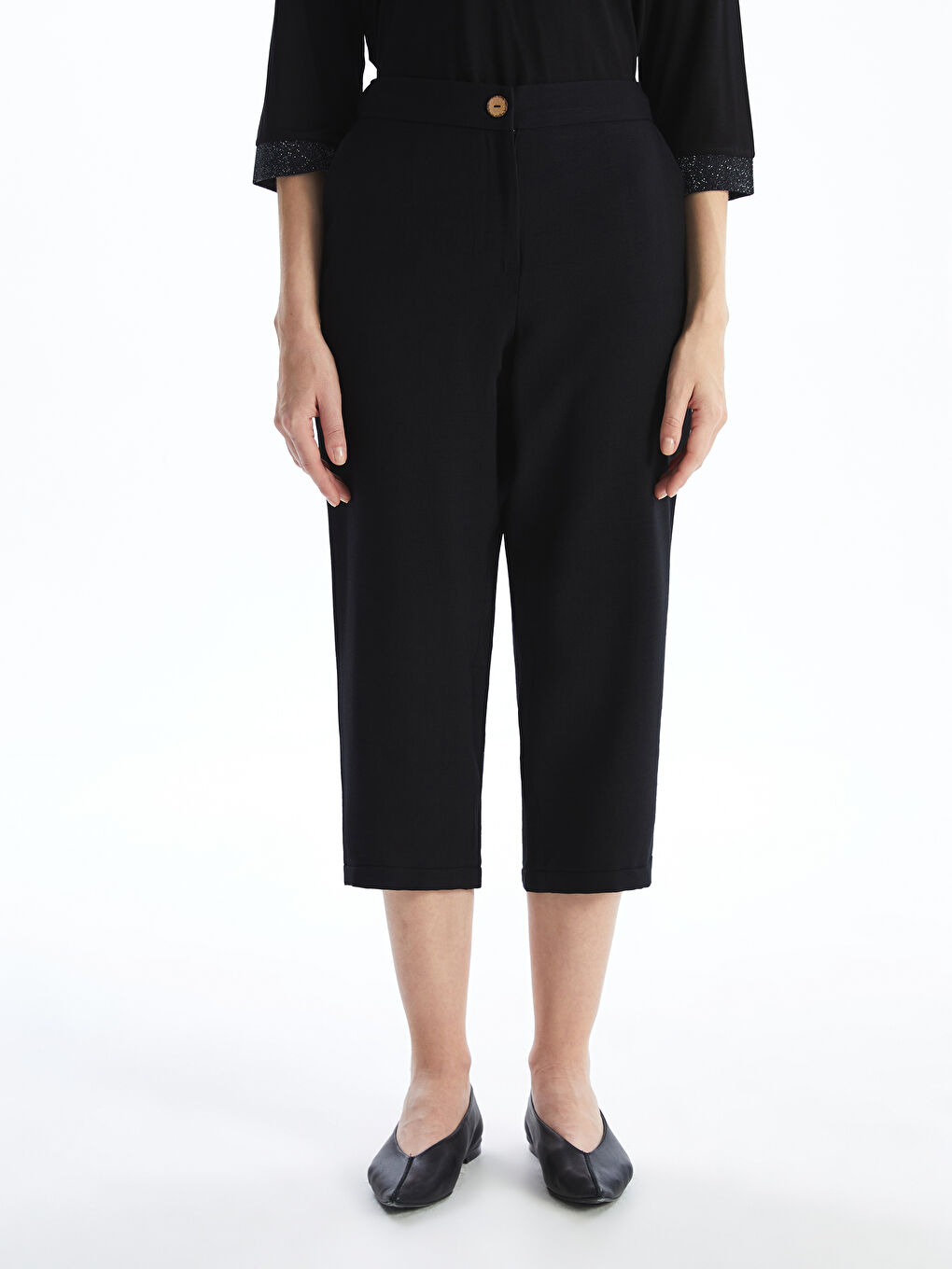 Elastic Waist Capri -S5EO48Z8-CVL