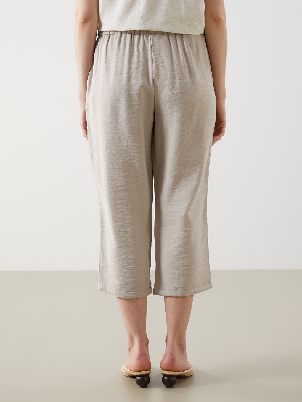 Elastic Waist Capri -S5EO48Z8-G8H