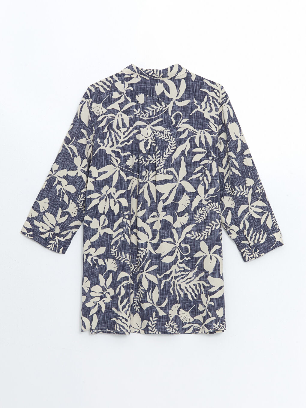 Floral Women's Shirt Tunic -S5EO51Z8-F9C