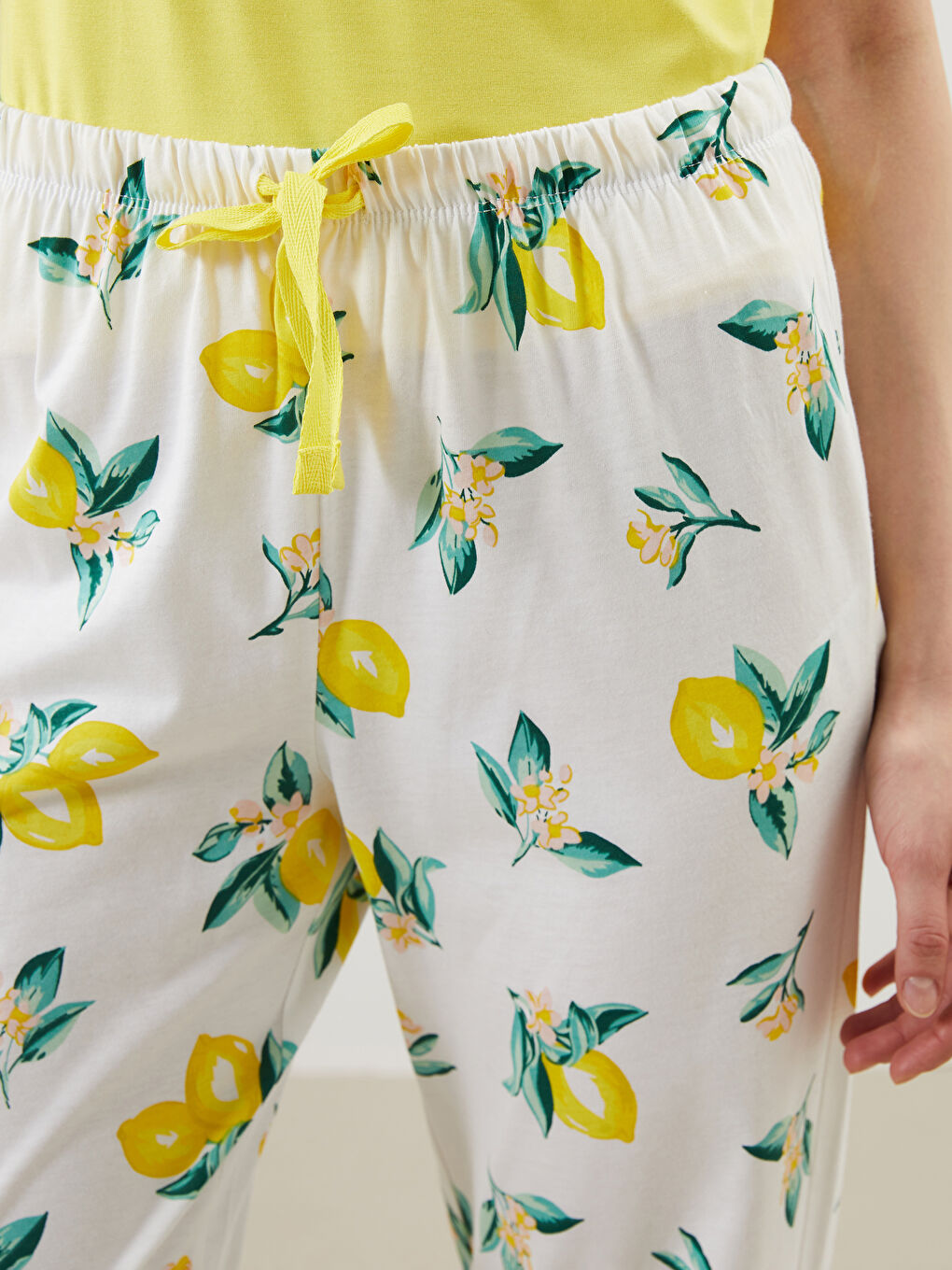 Elastic Waist Printed Women's Pajama Bottoms -S5EP17Z8-LU8