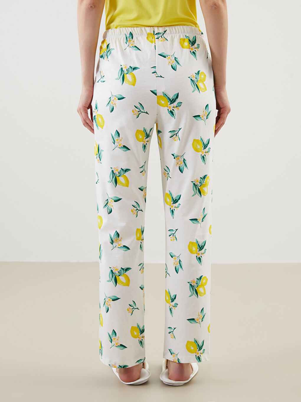 Elastic Waist Printed Women's Pajama Bottoms -S5EP17Z8-LU8