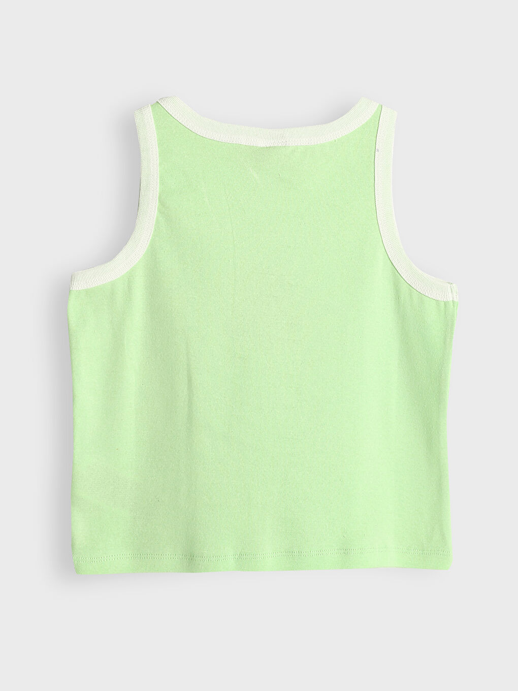 Crew Neck Printed Girls' Tank Top-1