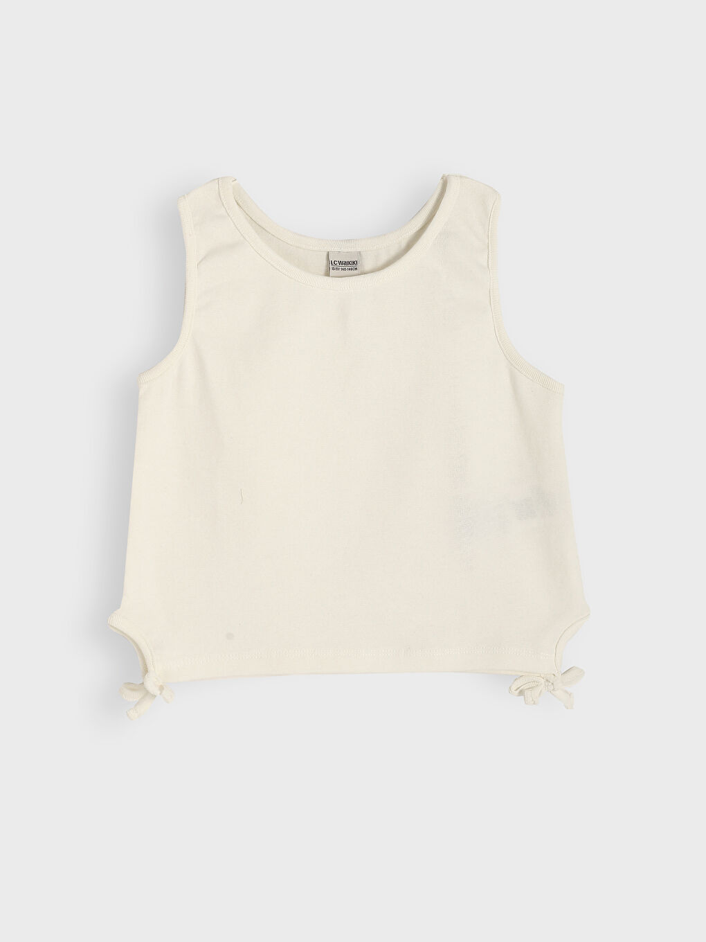 Crew Neck Girl's Crop Singlet